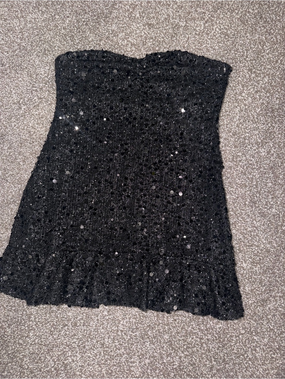 Forever 21 Black Sequin Mini Skirt
